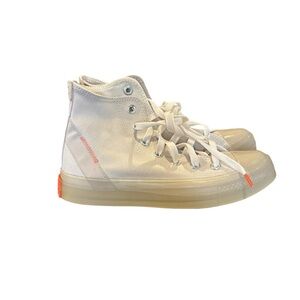 Converse Women’s High-Top Sneakers - White and Orange